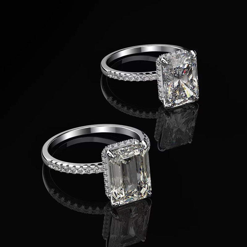 "Royal" 18K white gold wedding ring