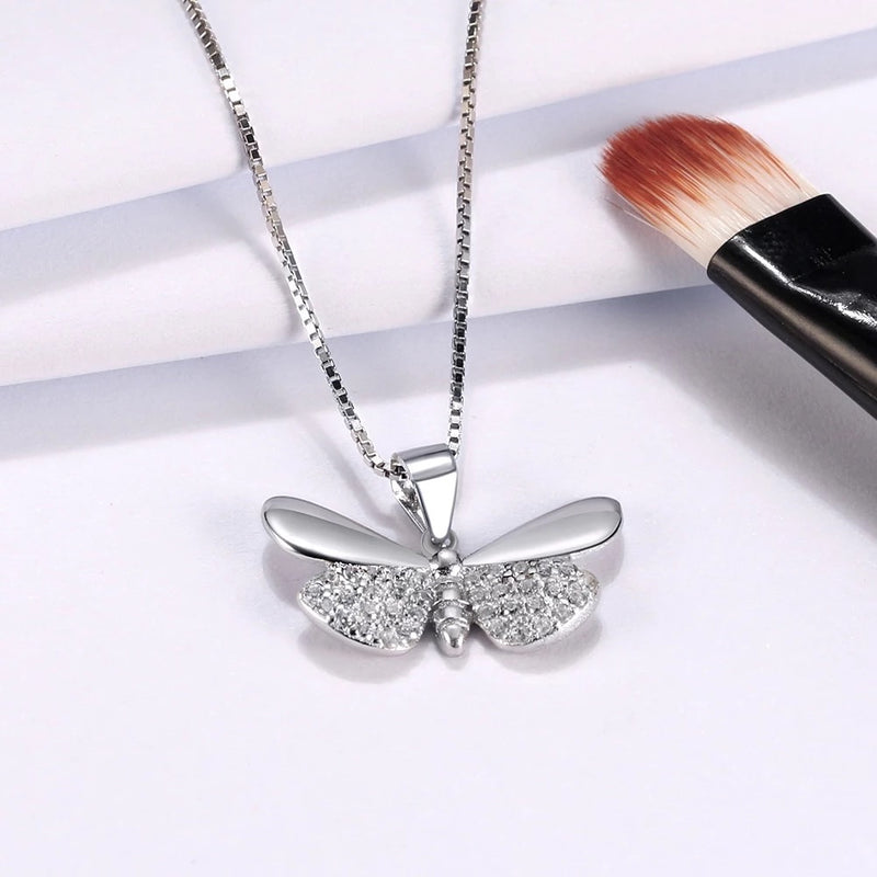 "UNIQUE BUTTERFLY" STERLING SILVER NECKLACE