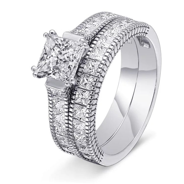 925 STERLING SILVER “BRIDAL” RING SET